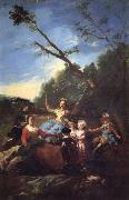 Francisco Goya The Swing oil painting artist